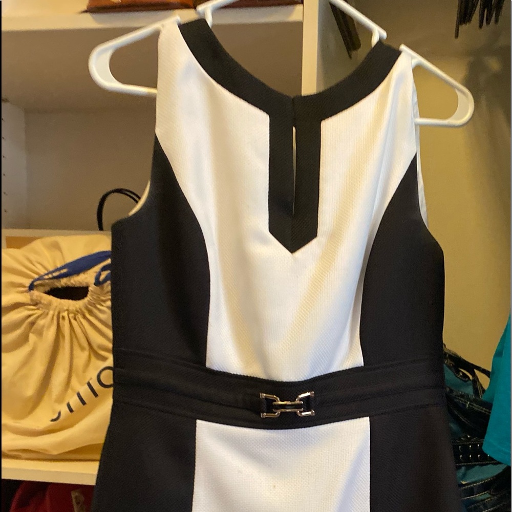 Black and white dress